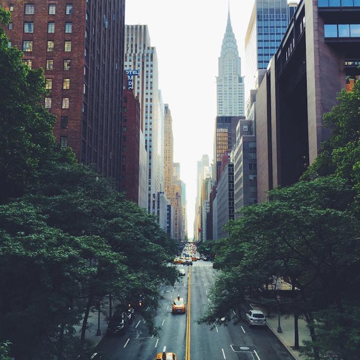 City skyline in Madrid, Spain